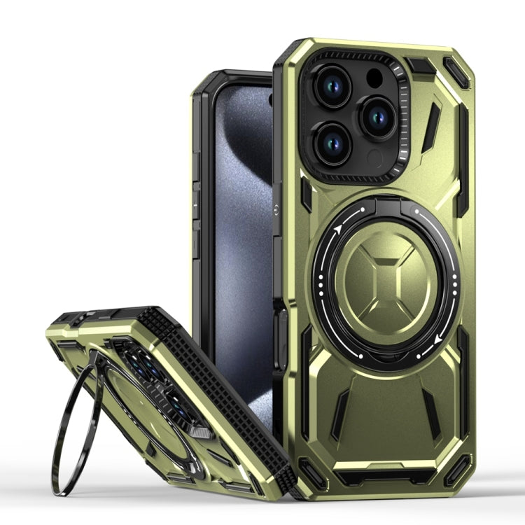 Armor II Series MagSafe Magnetic Holder Phone Case, For iPhone 16 Pro Max, For iPhone 16 Pro, For iPhone 16 Plus, For iPhone 16