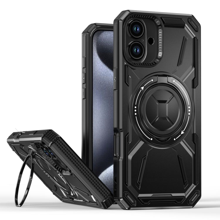 Armor II Series MagSafe Magnetic Holder Phone Case, For iPhone 16 Pro Max, For iPhone 16 Pro, For iPhone 16 Plus, For iPhone 16