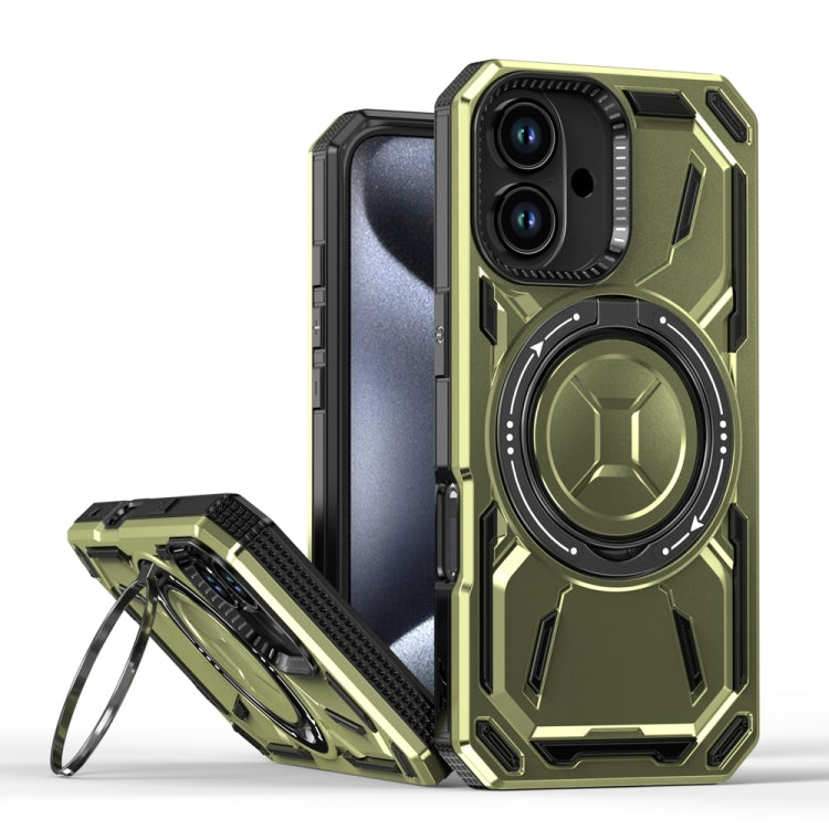Armor II Series MagSafe Magnetic Holder Phone Case, For iPhone 16 Pro Max, For iPhone 16 Pro, For iPhone 16 Plus, For iPhone 16