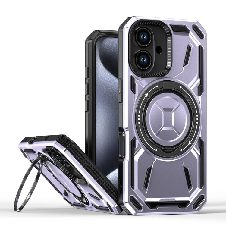 Armor II Series MagSafe Magnetic Holder Phone Case, For iPhone 16 Pro Max, For iPhone 16 Pro, For iPhone 16 Plus, For iPhone 16