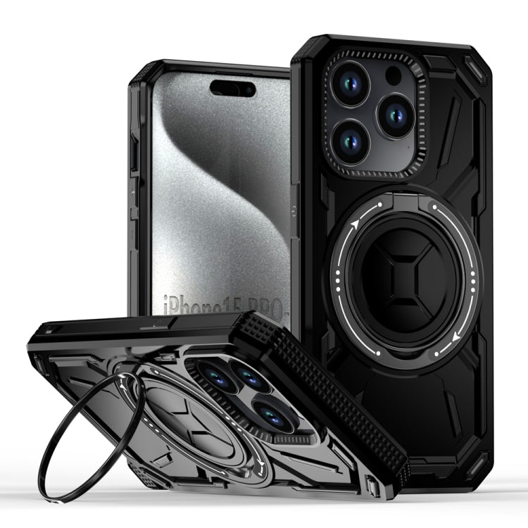 Armor II Series MagSafe Magnetic Holder Phone Case, For iPhone 15 Pro Max, For iPhone 15 Pro, For iPhone 15 Plus, For iPhone 15