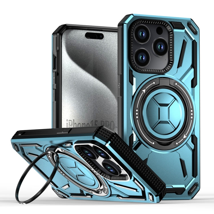 Armor II Series MagSafe Magnetic Holder Phone Case, For iPhone 15 Pro Max, For iPhone 15 Pro, For iPhone 15 Plus, For iPhone 15