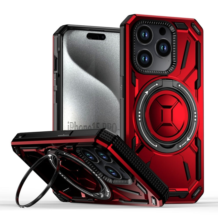 Armor II Series MagSafe Magnetic Holder Phone Case, For iPhone 15 Pro Max, For iPhone 15 Pro, For iPhone 15 Plus, For iPhone 15