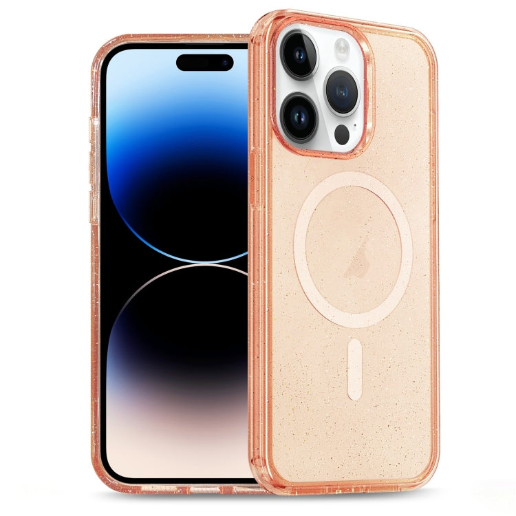 Glitter Powder TPU Hybrid PC MagSafe Phone Case, For iPhone 14 Plus, For iPhone 14, For iPhone 14 Pro, For iPhone 14 Pro Max
