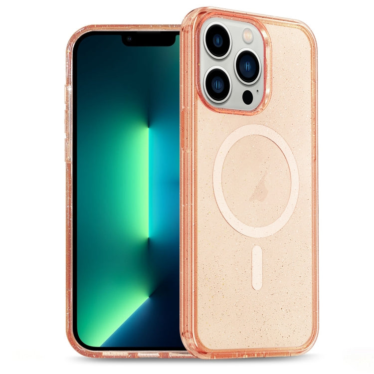 Glitter Powder TPU Hybrid PC MagSafe Phone Case, For iPhone 13 Pro Max, For iPhone 13 Pro, For iPhone 13, For iPhone 12