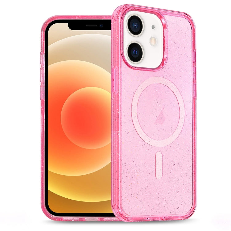 Glitter Powder TPU Hybrid PC MagSafe Phone Case, For iPhone 13 Pro Max, For iPhone 13 Pro, For iPhone 13, For iPhone 12