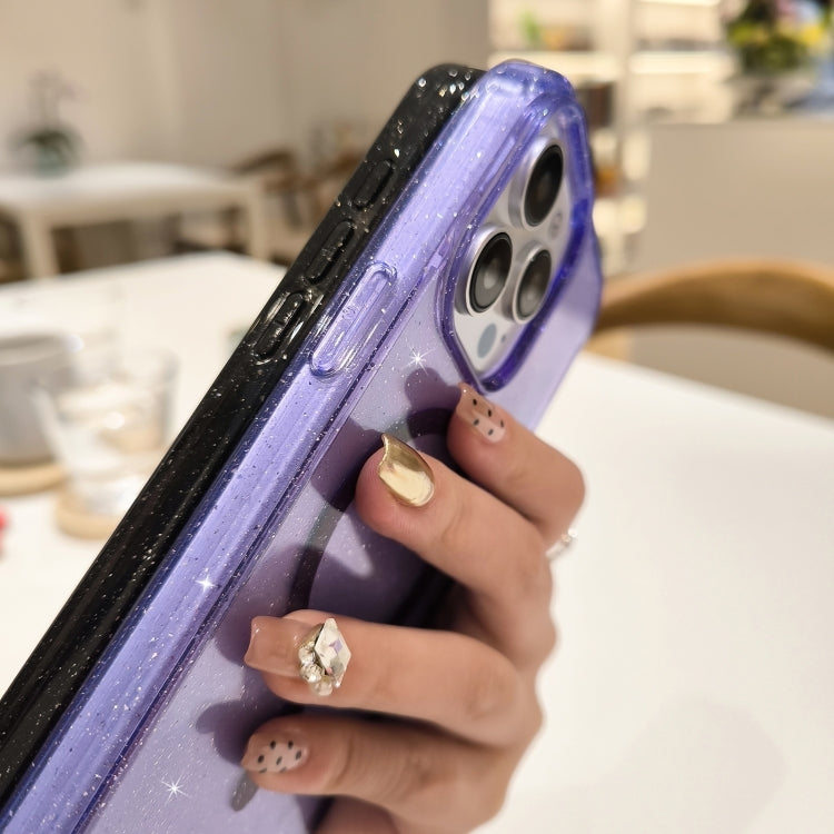 Glitter Powder TPU Hybrid PC MagSafe Phone Case, For iPhone 15 Pro Max, For iPhone 15 Pro, For iPhone 15 Plus, For iPhone 15