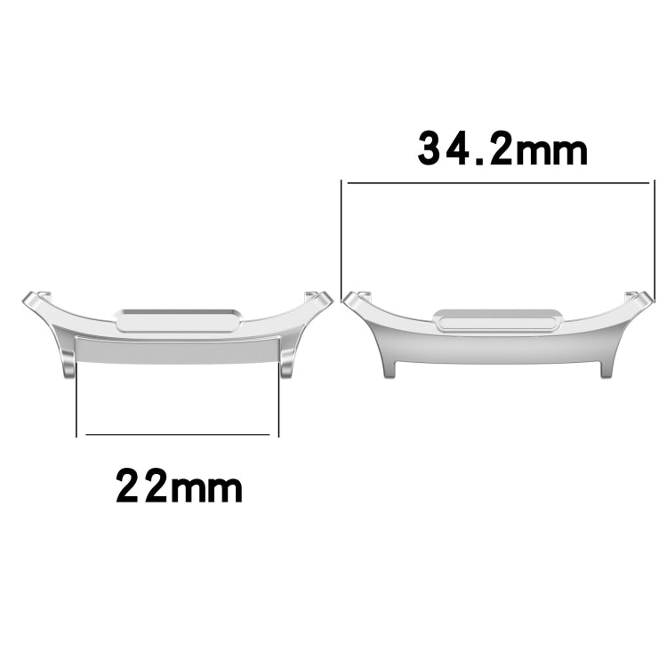 1 Pair 22mm Zinc Alloy Metal Watch Band Connector, For Samsung Galaxy Watch Ultra 47mm / Ultra 2025