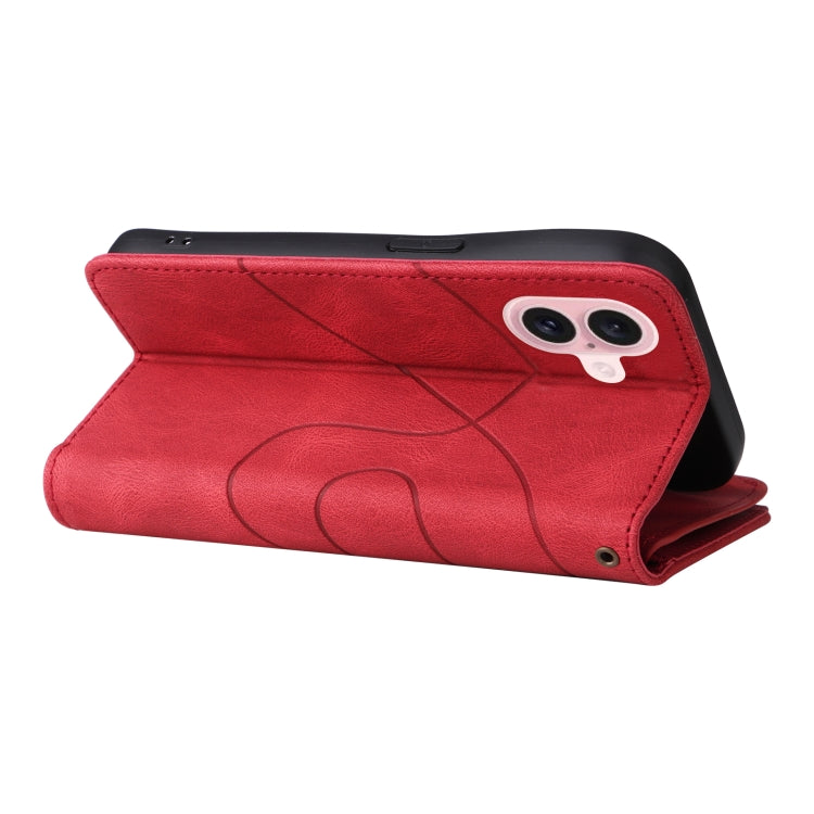 Dual-color 9 Card Slots Zipper Wallet Leather Phone Case, For iPhone 16