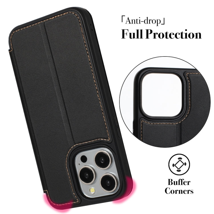 Magnetic Armor Series RFID Card Slots Leather Phone Case, For iPhone 14 / 13, For iPhone 14 Pro, For iPhone 14 Pro Max, For iPhone 13 Pro Max