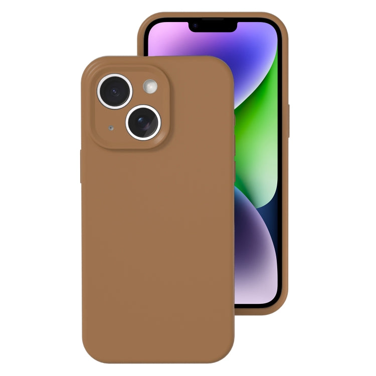 Precise Hole Liquid Silicone Jelly Color Full Coverage Phone Case, For iPhone 14 Plus