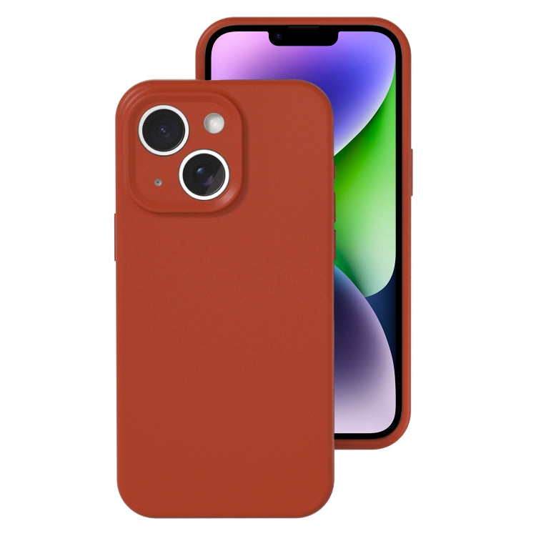 Precise Hole Liquid Silicone Jelly Color Full Coverage Phone Case, For iPhone 14 Plus