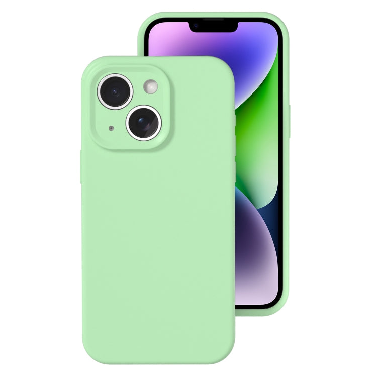 Precise Hole Liquid Silicone Jelly Color Full Coverage Phone Case, For iPhone 14 Plus