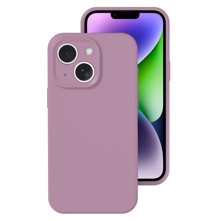 Precise Hole Liquid Silicone Jelly Color Full Coverage Phone Case, For iPhone 14 Plus