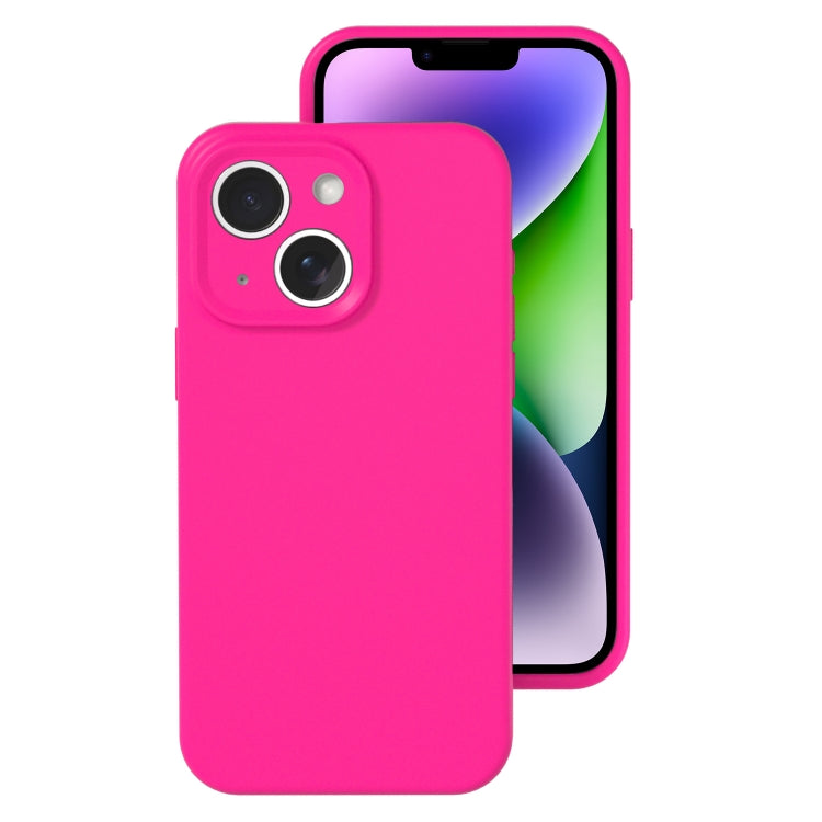 Precise Hole Liquid Silicone Jelly Color Full Coverage Phone Case, For iPhone 14 Plus