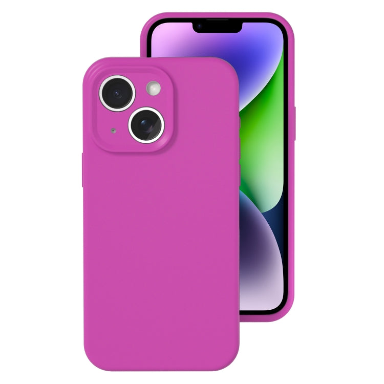 Precise Hole Liquid Silicone Jelly Color Full Coverage Phone Case, For iPhone 14 Plus