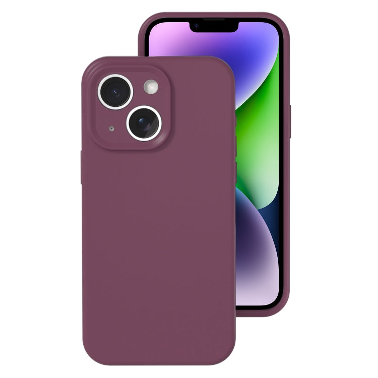 Precise Hole Liquid Silicone Jelly Color Full Coverage Phone Case, For iPhone 14 Plus