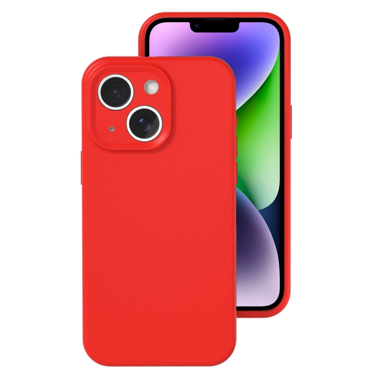 Precise Hole Liquid Silicone Jelly Color Full Coverage Phone Case, For iPhone 14 Plus