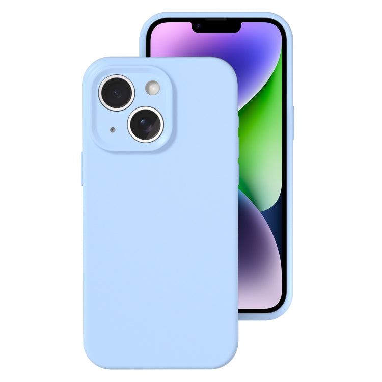 Precise Hole Liquid Silicone Jelly Color Full Coverage Phone Case, For iPhone 14 Plus