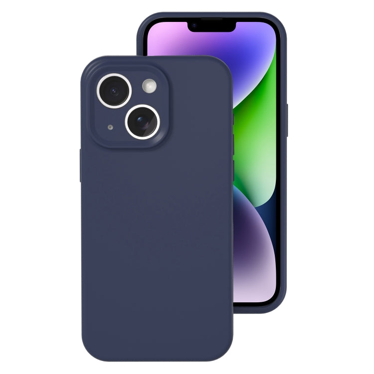 Precise Hole Liquid Silicone Jelly Color Full Coverage Phone Case, For iPhone 14 Plus
