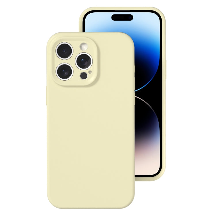 Precise Hole Liquid Silicone Jelly Color Full Coverage Phone Case, For iPhone 14 Pro