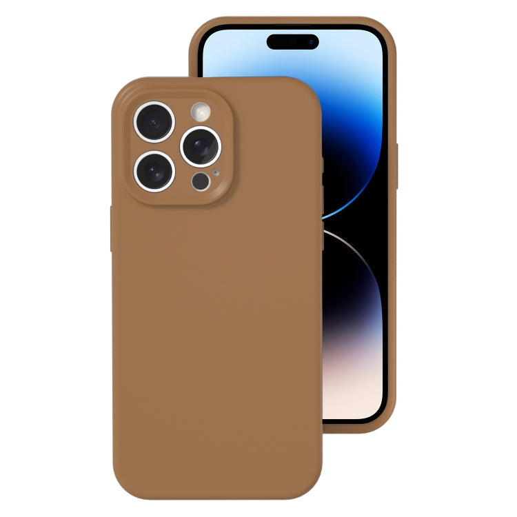 Precise Hole Liquid Silicone Jelly Color Full Coverage Phone Case, For iPhone 14 Pro