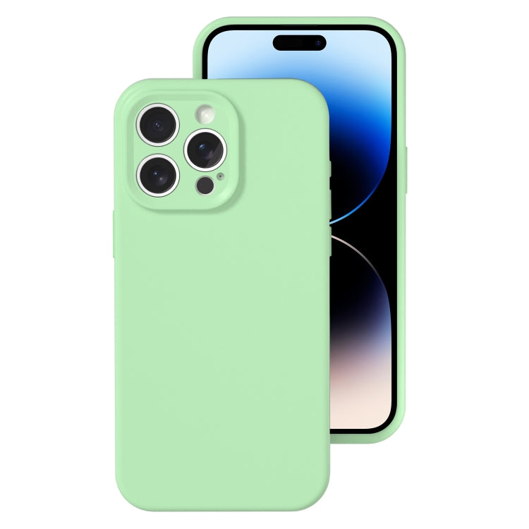Precise Hole Liquid Silicone Jelly Color Full Coverage Phone Case, For iPhone 14 Pro
