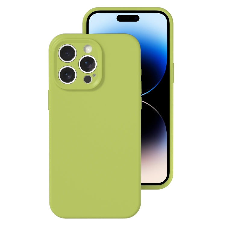 Precise Hole Liquid Silicone Jelly Color Full Coverage Phone Case, For iPhone 14 Pro