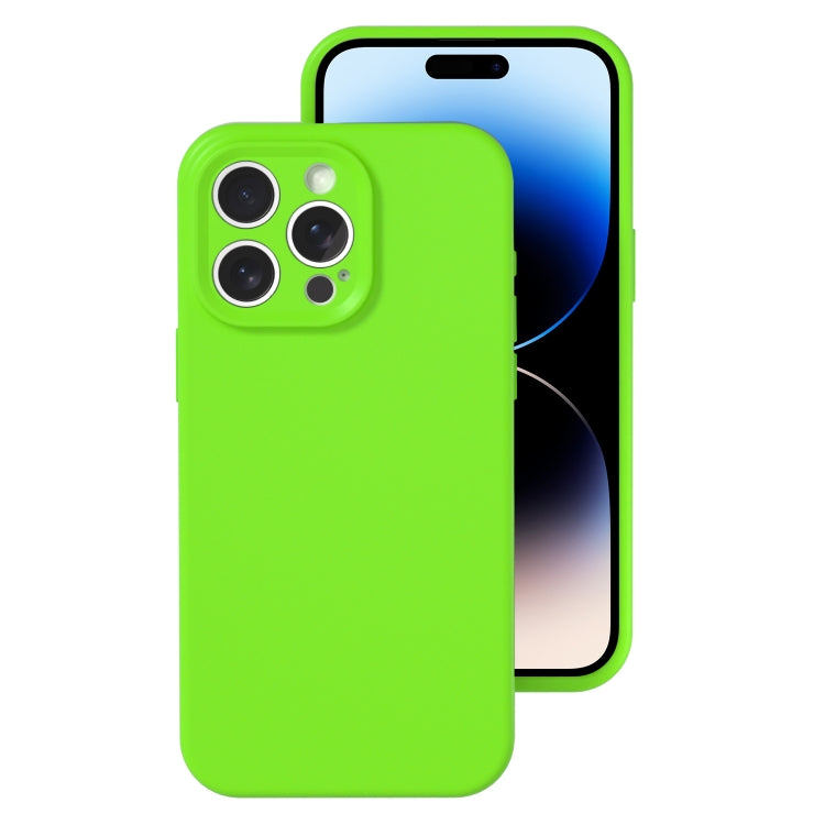 Precise Hole Liquid Silicone Jelly Color Full Coverage Phone Case, For iPhone 14 Pro
