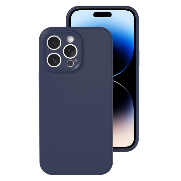 Precise Hole Liquid Silicone Jelly Color Full Coverage Phone Case, For iPhone 14 Pro