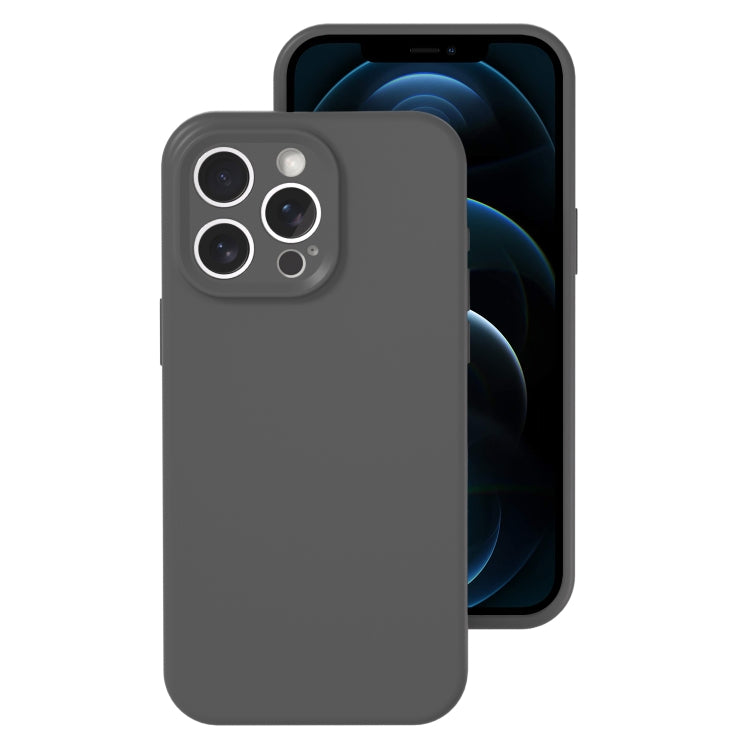 Precise Hole Liquid Silicone Jelly Color Full Coverage Phone Case, For iPhone 12 Pro Max