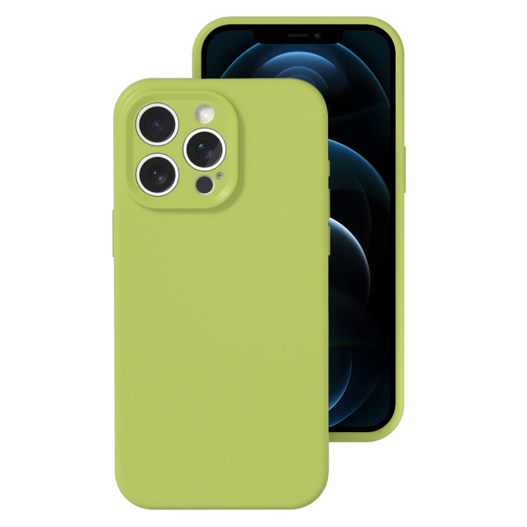 Precise Hole Liquid Silicone Jelly Color Full Coverage Phone Case, For iPhone 12 Pro Max