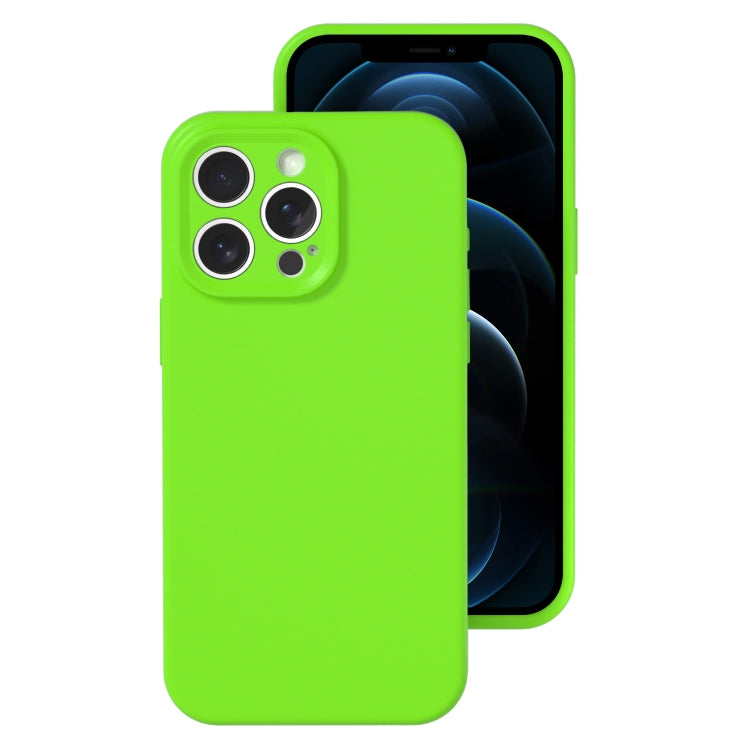 Precise Hole Liquid Silicone Jelly Color Full Coverage Phone Case, For iPhone 12 Pro Max
