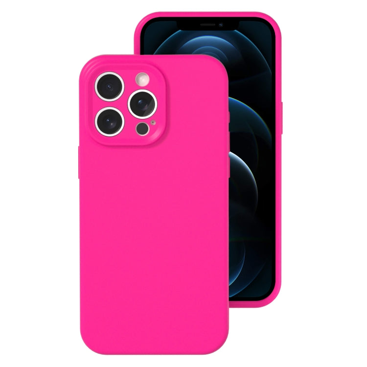 Precise Hole Liquid Silicone Jelly Color Full Coverage Phone Case, For iPhone 12 Pro Max