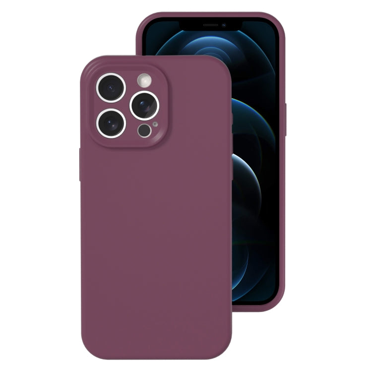 Precise Hole Liquid Silicone Jelly Color Full Coverage Phone Case, For iPhone 12 Pro Max
