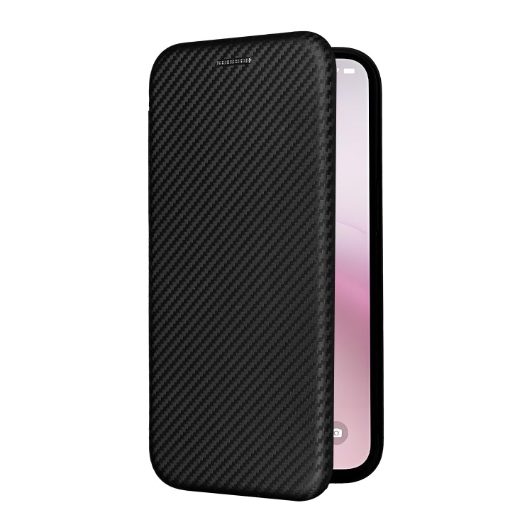 Carbon Fiber Texture Flip Leather Phone Case
