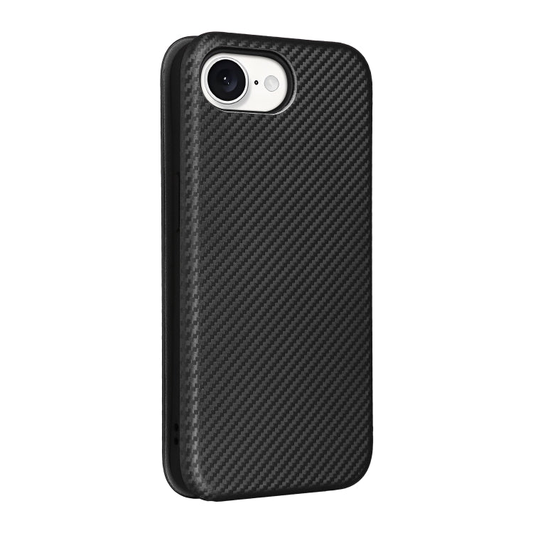 Carbon Fiber Texture Flip Leather Phone Case