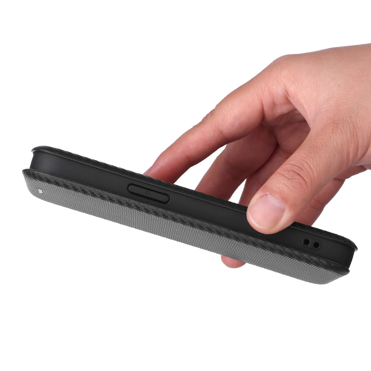 Carbon Fiber Texture Flip Leather Phone Case