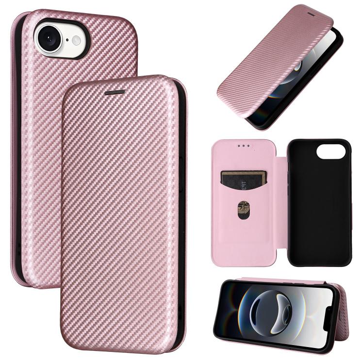 Carbon Fiber Texture Flip Leather Phone Case