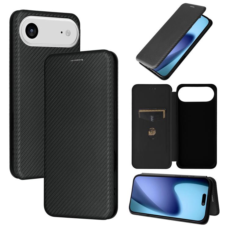 Carbon Fiber Texture Flip Leather Phone Case