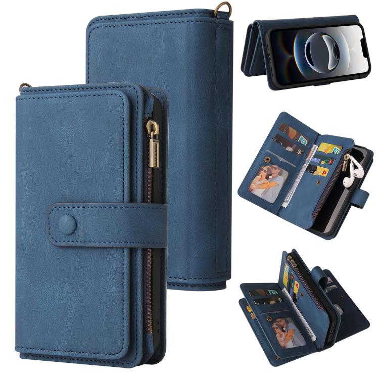 Skin Feel Multi Card Slots Zipper Wallet Leather Phone Case, For iPhone 17 Pro Max, For iPhone 17 Pro, For iPhone 17, For iPhone 17 Air, iPhone 16e, For iPhone 16 Pro Max