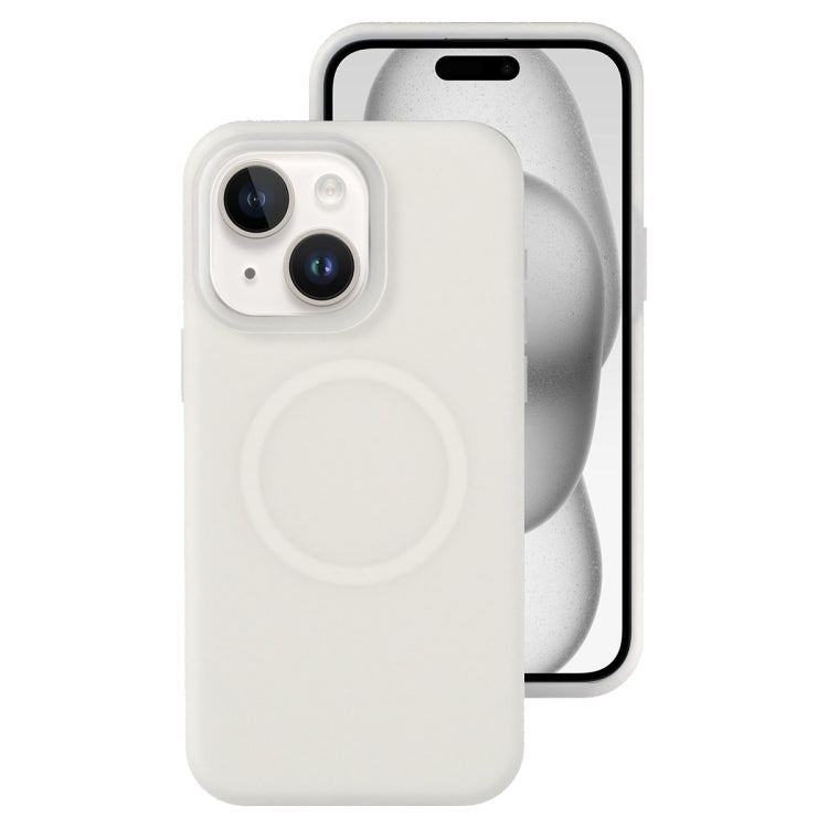 Jelly Liquid Silicone MagSafe Magnetic Phone Case, For iPhone 15, For iPhone 14 Plus