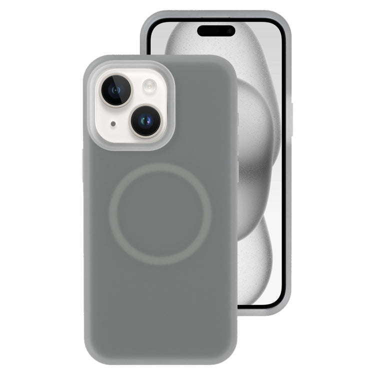 Jelly Liquid Silicone MagSafe Magnetic Phone Case, For iPhone 15, For iPhone 14 Plus