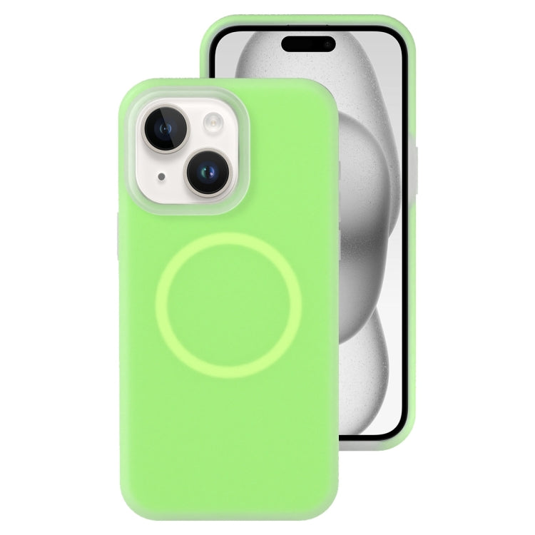Jelly Liquid Silicone MagSafe Magnetic Phone Case, For iPhone 15, For iPhone 14 Plus