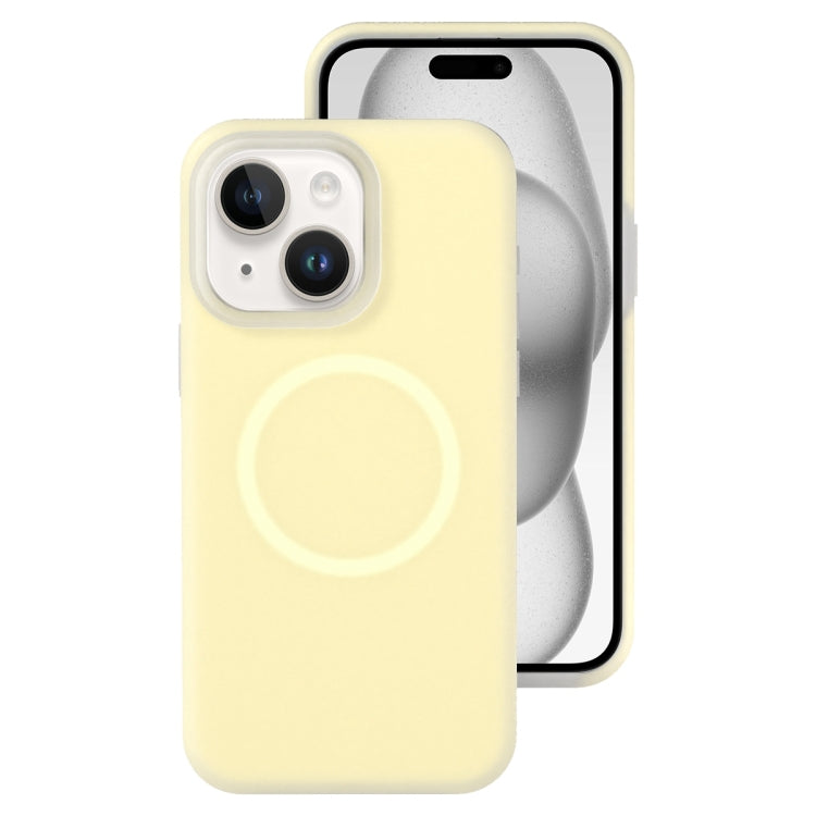 Jelly Liquid Silicone MagSafe Magnetic Phone Case, For iPhone 15, For iPhone 14 Plus