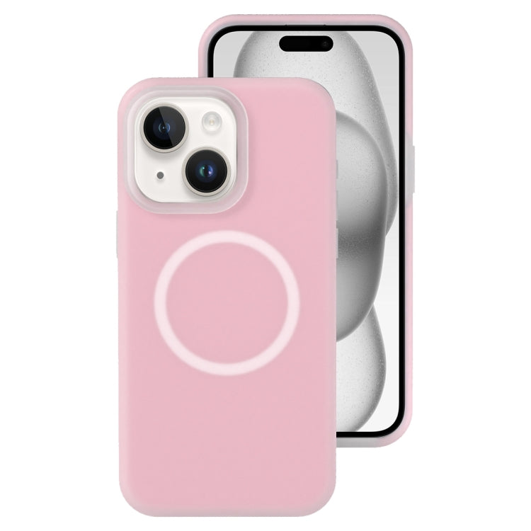 Jelly Liquid Silicone MagSafe Magnetic Phone Case, For iPhone 15 Pro, For iPhone 15 Plus