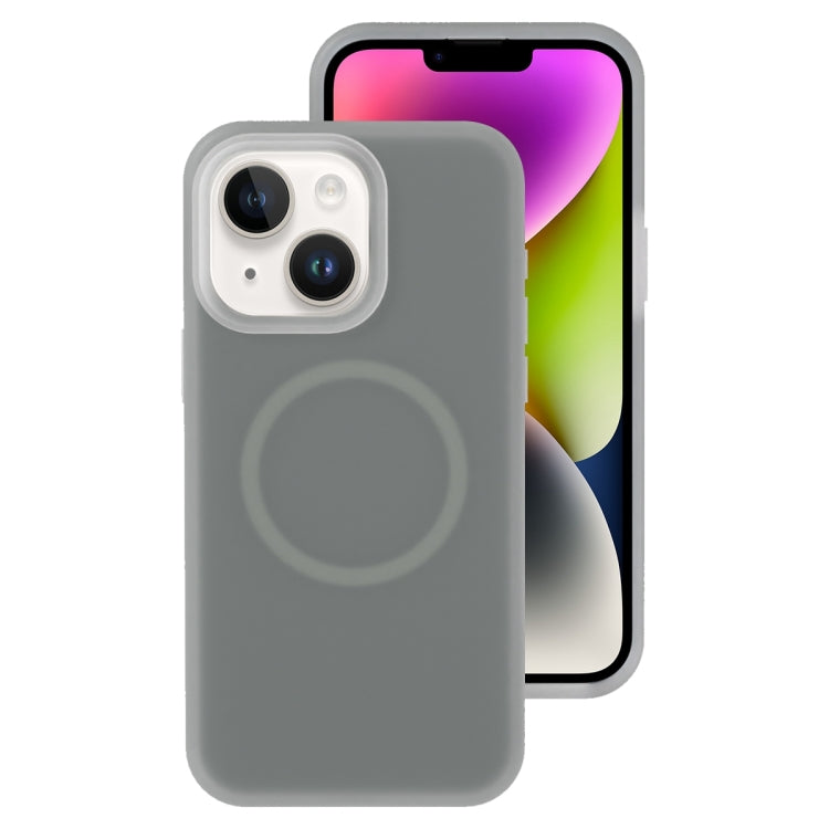 Jelly Liquid Silicone MagSafe Magnetic Phone Case, For iPhone 14, For iPhone 14 Pro
