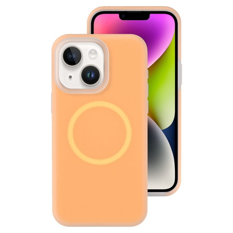 Jelly Liquid Silicone MagSafe Magnetic Phone Case, For iPhone 15, For iPhone 14 Plus