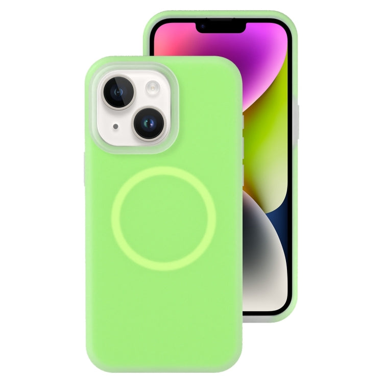 Jelly Liquid Silicone MagSafe Magnetic Phone Case, For iPhone 15, For iPhone 14 Plus