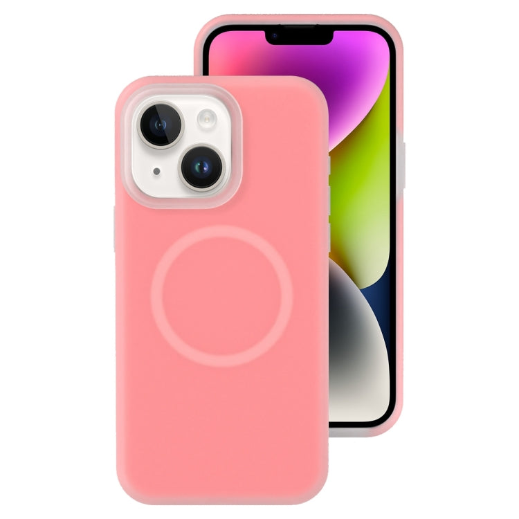 Jelly Liquid Silicone MagSafe Magnetic Phone Case, For iPhone 15, For iPhone 14 Plus